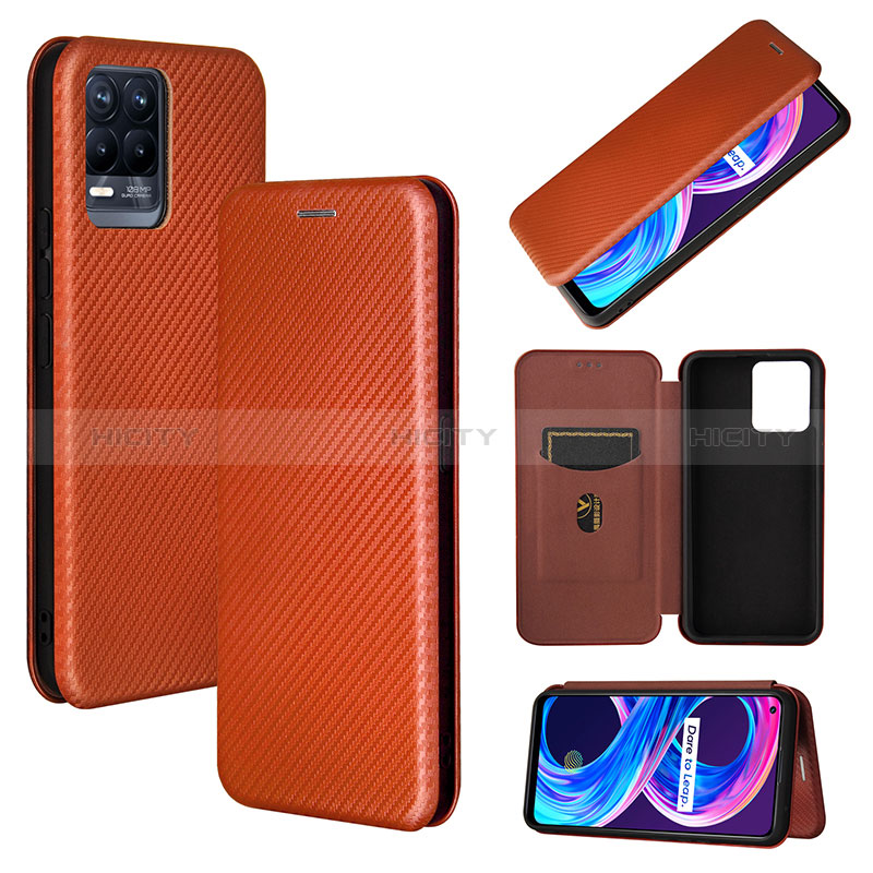 Funda de Cuero Cartera con Soporte Carcasa L04Z para Realme 8 Pro