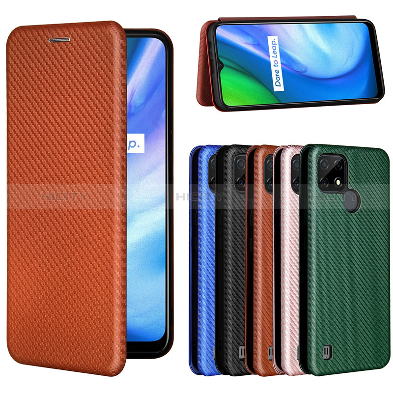 Funda de Cuero Cartera con Soporte Carcasa L04Z para Realme C21