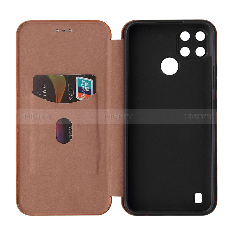 Funda de Cuero Cartera con Soporte Carcasa L04Z para Realme C21Y