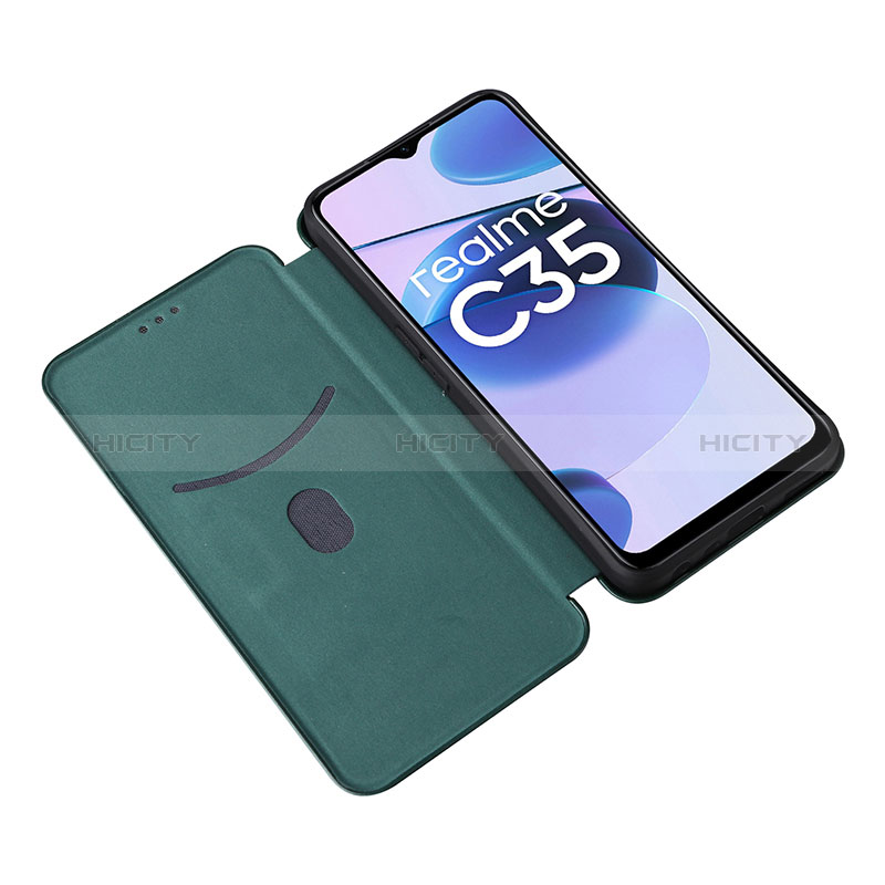 Funda de Cuero Cartera con Soporte Carcasa L04Z para Realme C35