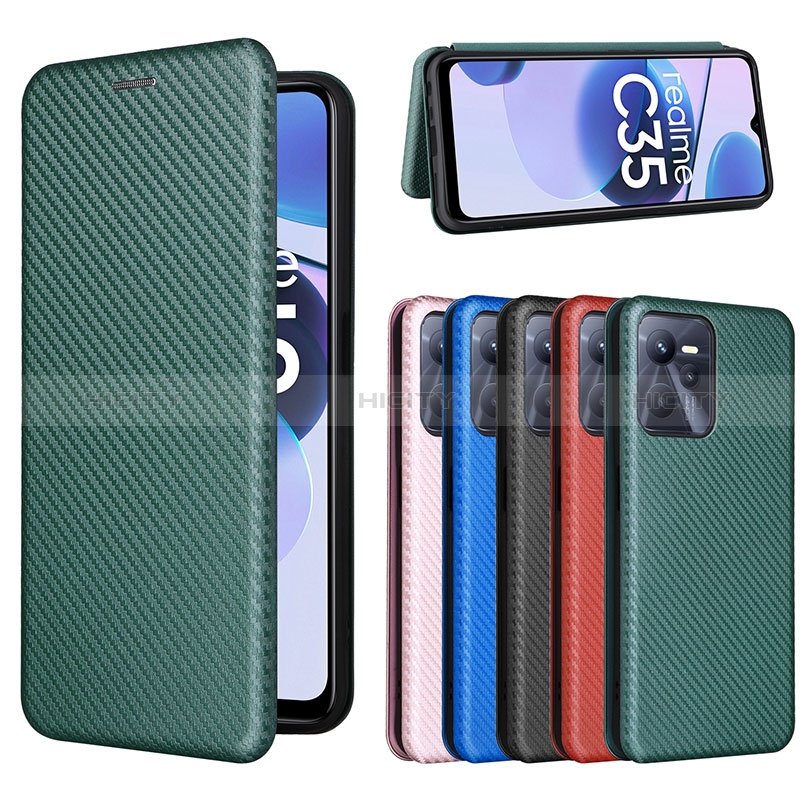 Funda de Cuero Cartera con Soporte Carcasa L04Z para Realme Narzo 50A Prime