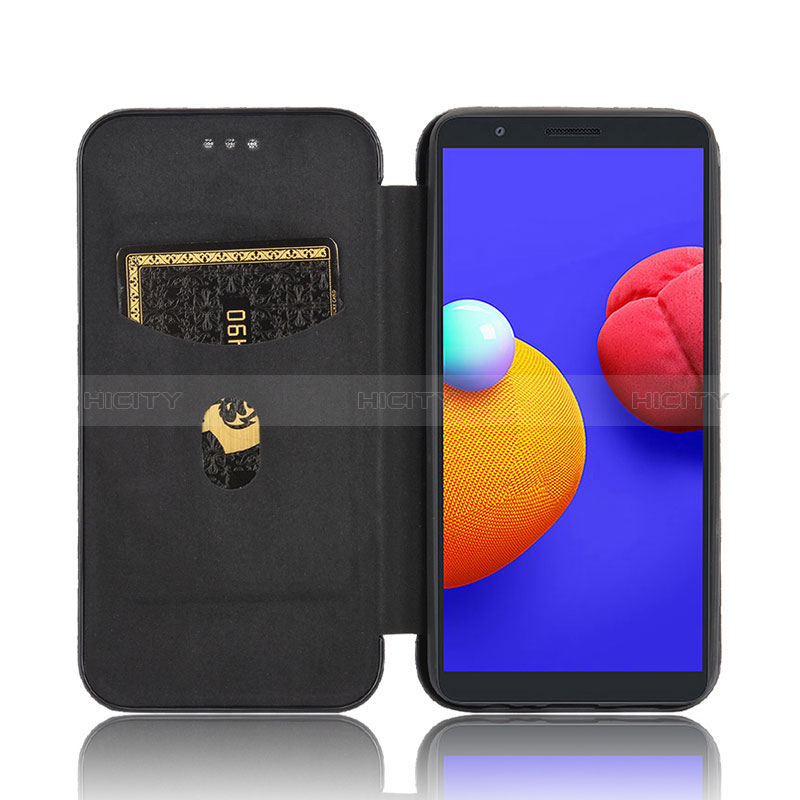 Funda de Cuero Cartera con Soporte Carcasa L04Z para Samsung Galaxy A01 Core