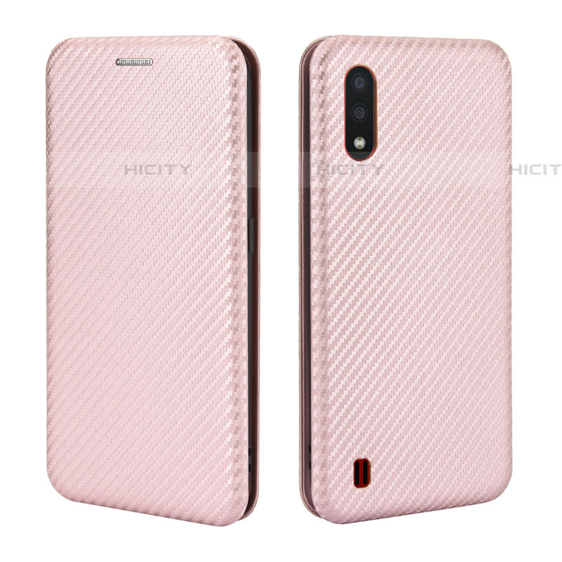 Funda de Cuero Cartera con Soporte Carcasa L04Z para Samsung Galaxy A01 SM-A015