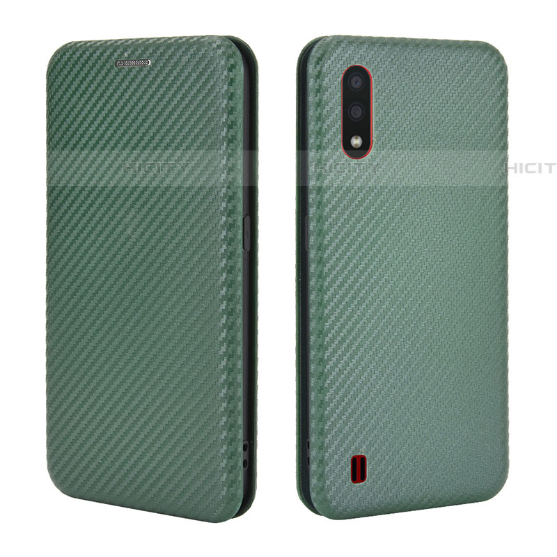 Funda de Cuero Cartera con Soporte Carcasa L04Z para Samsung Galaxy A01 SM-A015