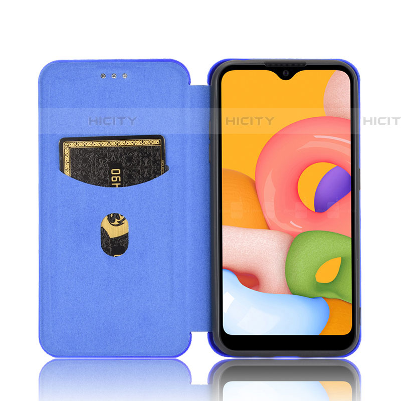 Funda de Cuero Cartera con Soporte Carcasa L04Z para Samsung Galaxy A01 SM-A015