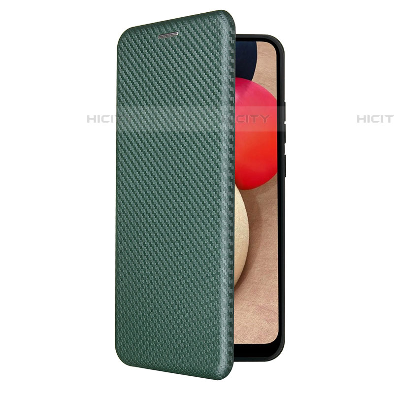 Funda de Cuero Cartera con Soporte Carcasa L04Z para Samsung Galaxy A03s Verde