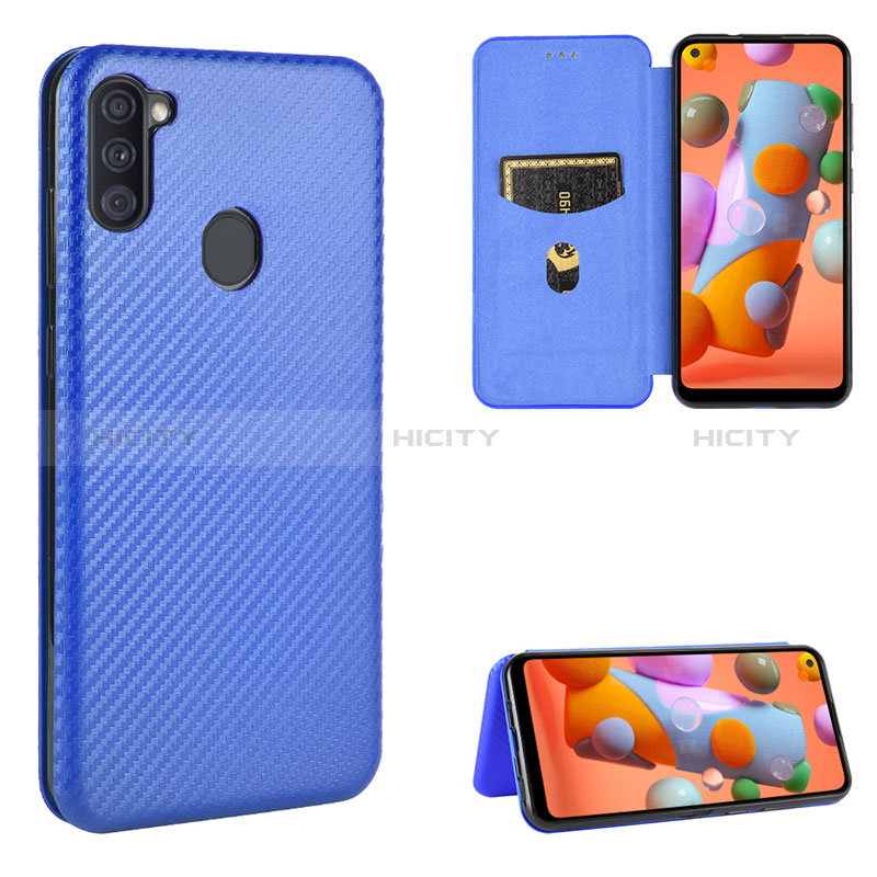 Funda de Cuero Cartera con Soporte Carcasa L04Z para Samsung Galaxy A11