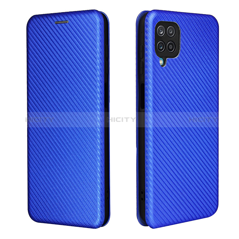 Funda de Cuero Cartera con Soporte Carcasa L04Z para Samsung Galaxy A12 Nacho