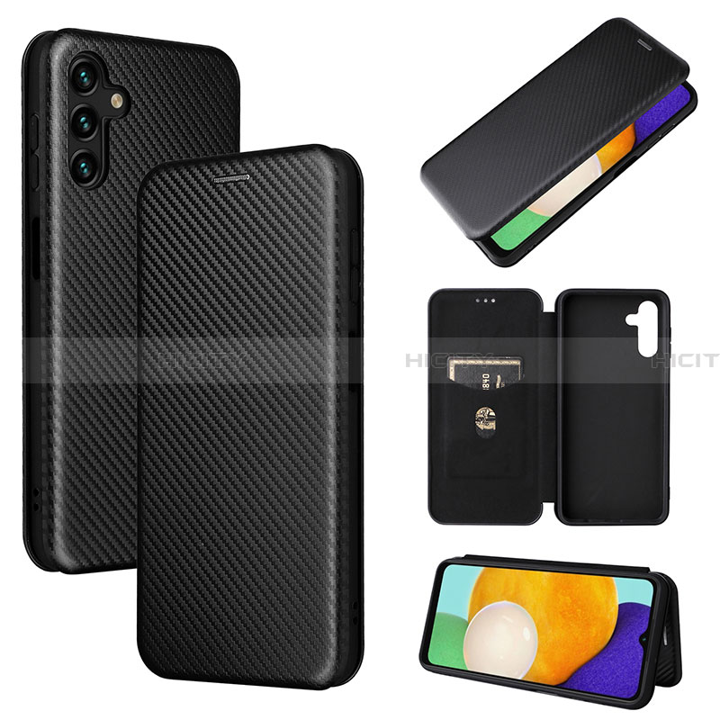 Funda de Cuero Cartera con Soporte Carcasa L04Z para Samsung Galaxy A13 5G Negro