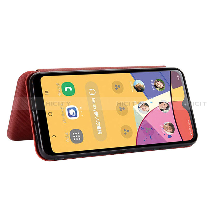 Funda de Cuero Cartera con Soporte Carcasa L04Z para Samsung Galaxy A21 SC-42A