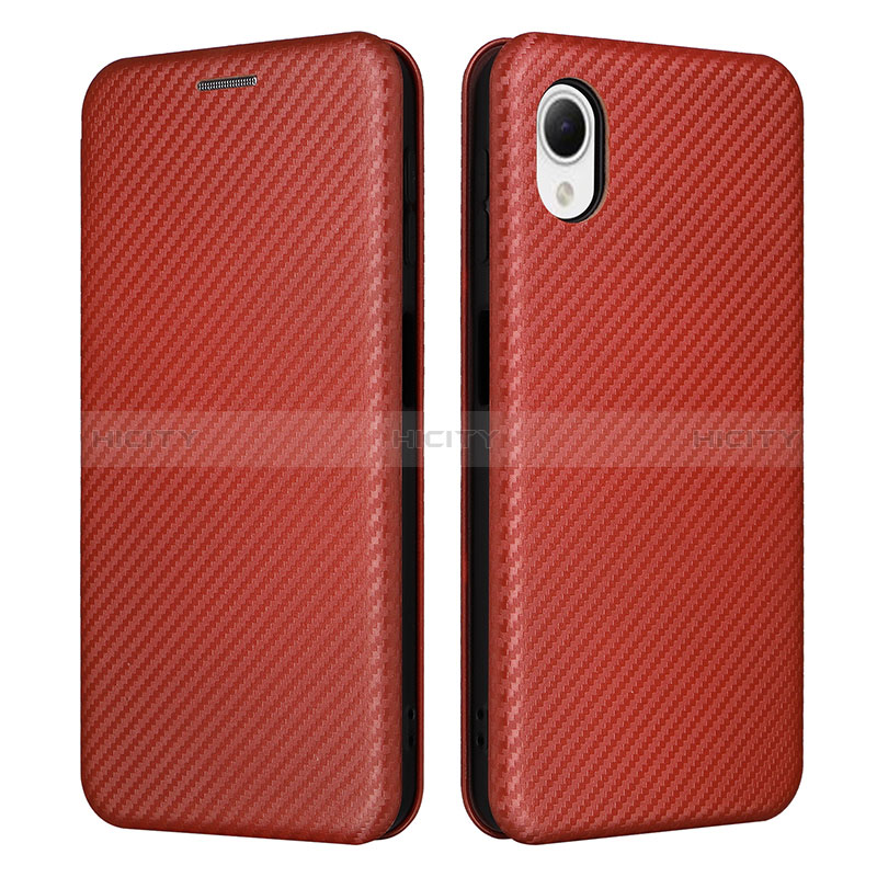 Funda de Cuero Cartera con Soporte Carcasa L04Z para Samsung Galaxy A23e 5G Marron