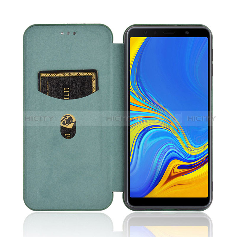 Funda de Cuero Cartera con Soporte Carcasa L04Z para Samsung Galaxy A7 (2018) A750