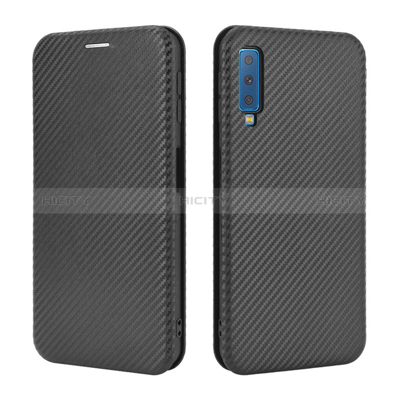 Funda de Cuero Cartera con Soporte Carcasa L04Z para Samsung Galaxy A7 (2018) A750