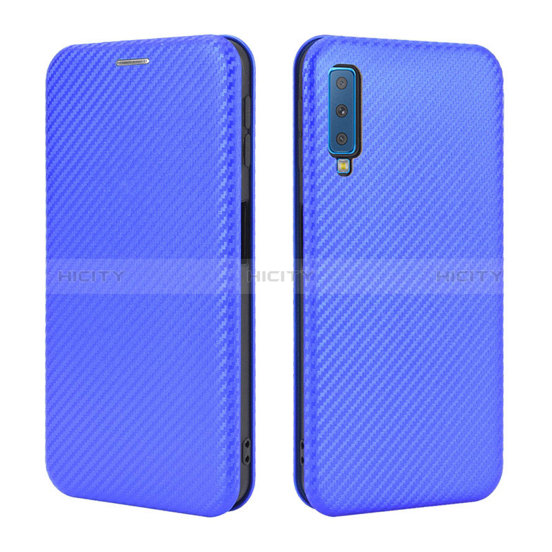 Funda de Cuero Cartera con Soporte Carcasa L04Z para Samsung Galaxy A7 (2018) A750