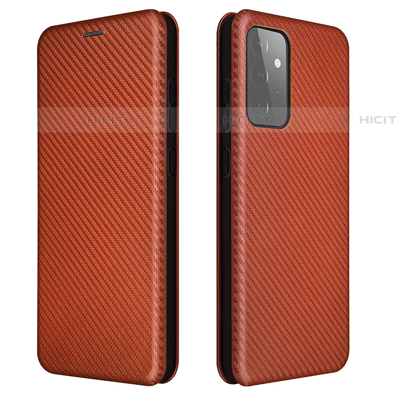 Funda de Cuero Cartera con Soporte Carcasa L04Z para Samsung Galaxy A72 4G