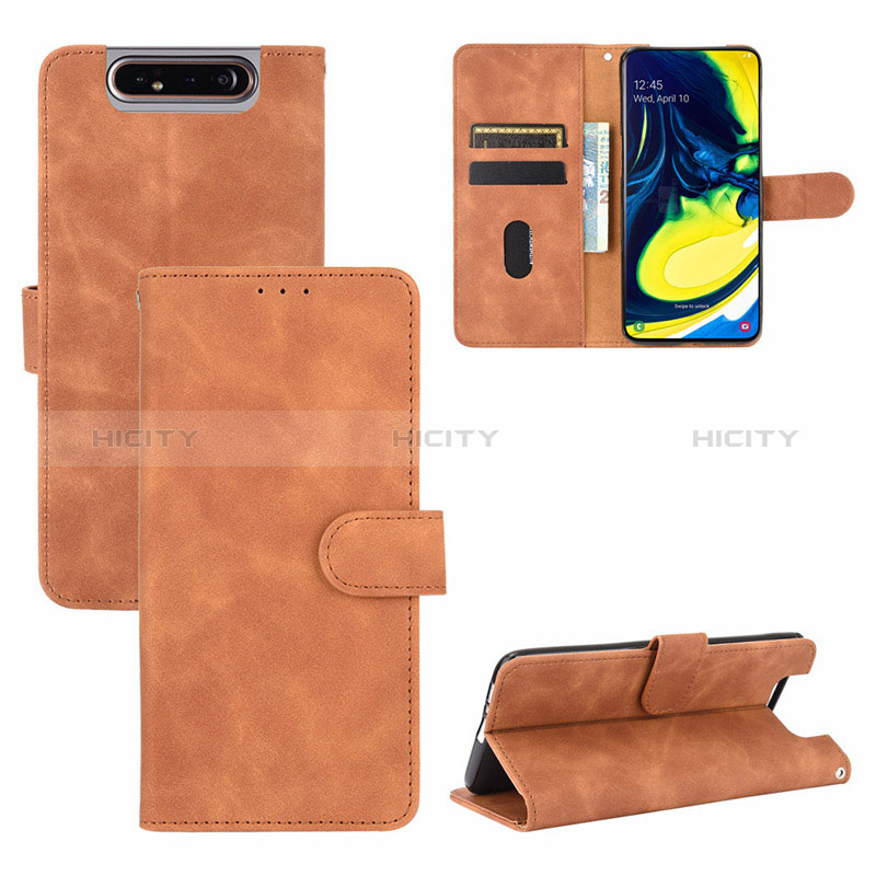 Funda de Cuero Cartera con Soporte Carcasa L04Z para Samsung Galaxy A80