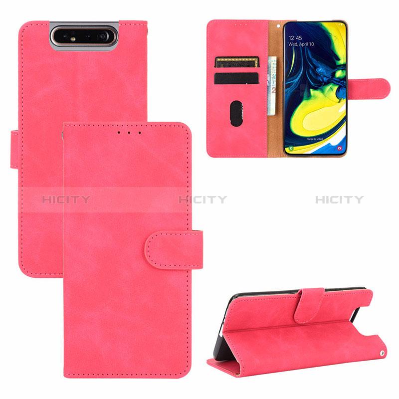 Funda de Cuero Cartera con Soporte Carcasa L04Z para Samsung Galaxy A80