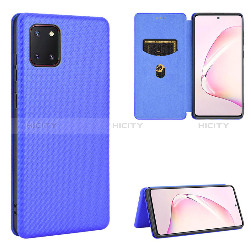 Funda de Cuero Cartera con Soporte Carcasa L04Z para Samsung Galaxy A81