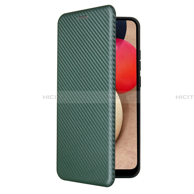 Funda de Cuero Cartera con Soporte Carcasa L04Z para Samsung Galaxy F02S SM-E025F Verde