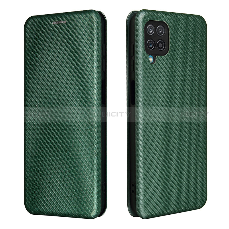 Funda de Cuero Cartera con Soporte Carcasa L04Z para Samsung Galaxy F12