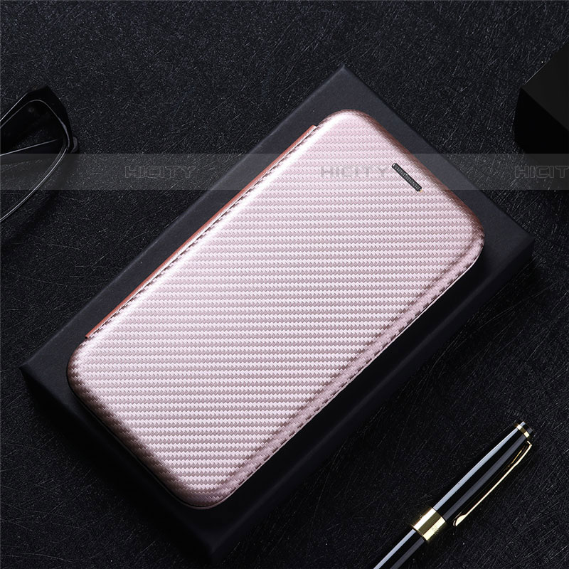 Funda de Cuero Cartera con Soporte Carcasa L04Z para Samsung Galaxy F13 4G Oro Rosa