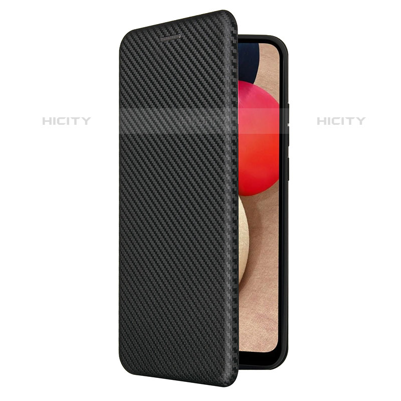 Funda de Cuero Cartera con Soporte Carcasa L04Z para Samsung Galaxy M02s Negro