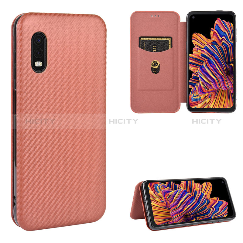 Funda de Cuero Cartera con Soporte Carcasa L04Z para Samsung Galaxy XCover Pro