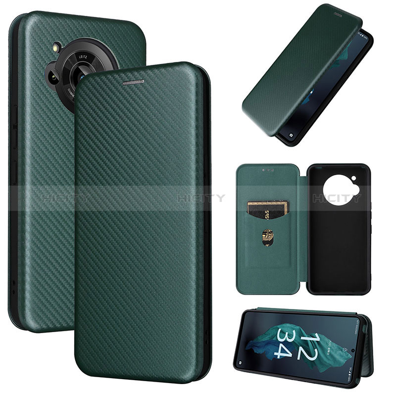 Funda de Cuero Cartera con Soporte Carcasa L04Z para Sharp Aquos R7