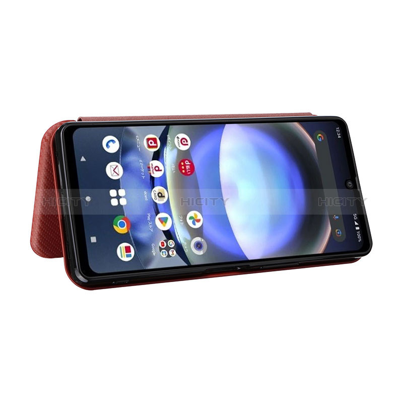 Funda de Cuero Cartera con Soporte Carcasa L04Z para Sharp Aquos R8