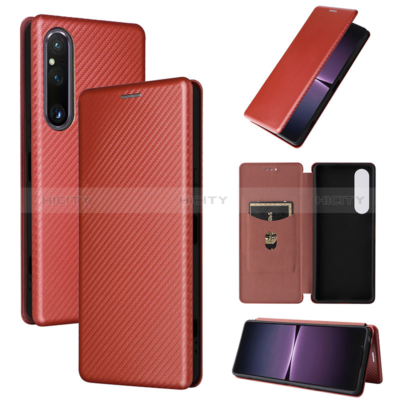 Funda de Cuero Cartera con Soporte Carcasa L04Z para Sony Xperia 1 V