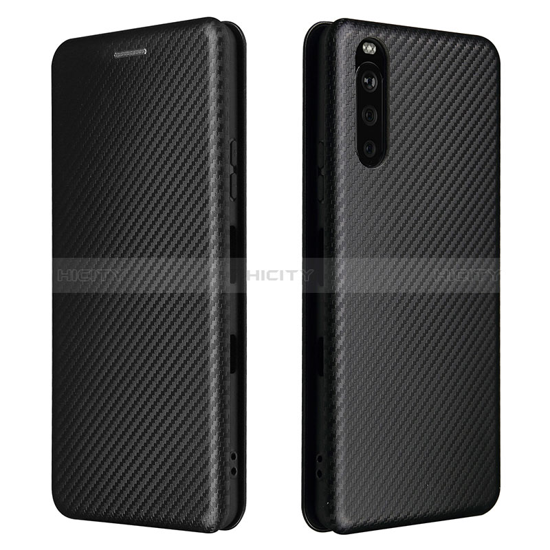 Funda de Cuero Cartera con Soporte Carcasa L04Z para Sony Xperia 10 III Negro