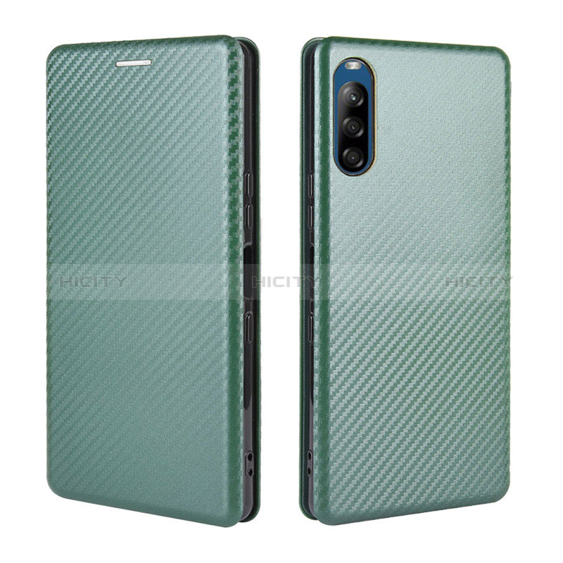 Funda de Cuero Cartera con Soporte Carcasa L04Z para Sony Xperia L4 Verde