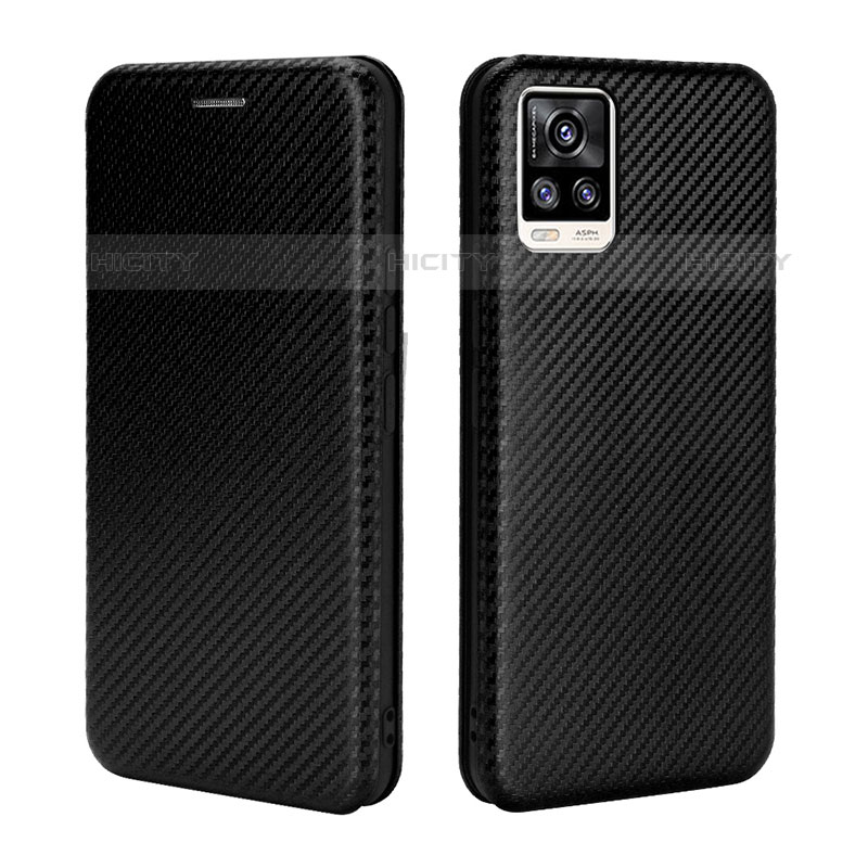 Funda de Cuero Cartera con Soporte Carcasa L04Z para Vivo V20 (2021) Negro