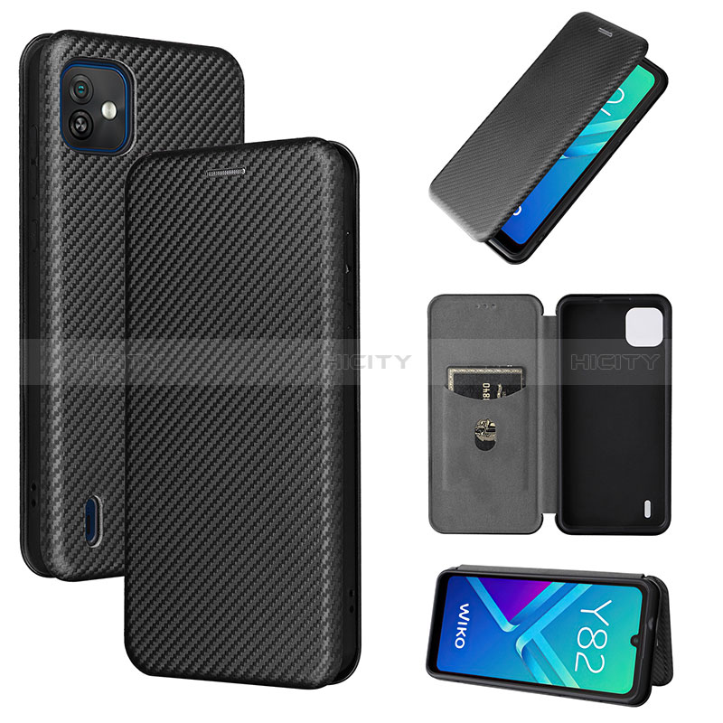 Funda de Cuero Cartera con Soporte Carcasa L04Z para Wiko Y82