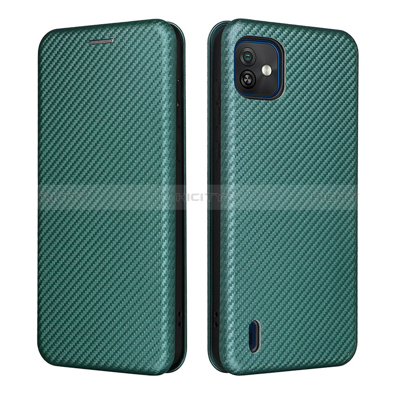 Funda de Cuero Cartera con Soporte Carcasa L04Z para Wiko Y82 Verde