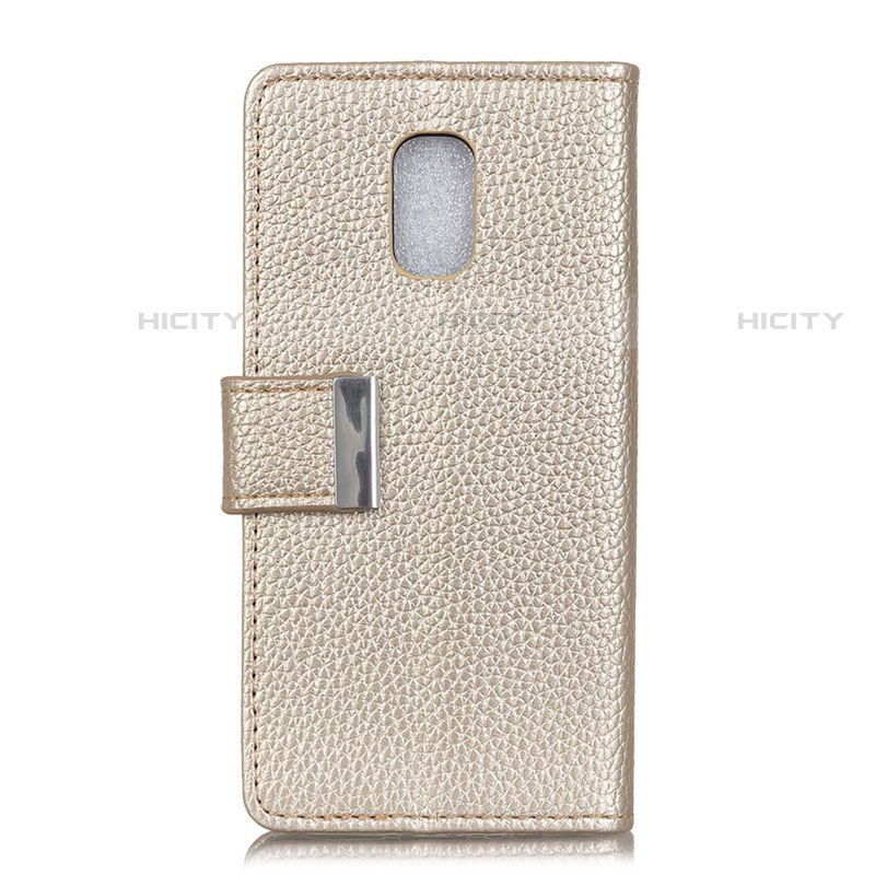 Funda de Cuero Cartera con Soporte Carcasa L05 para Asus ZenFone V Live Oro