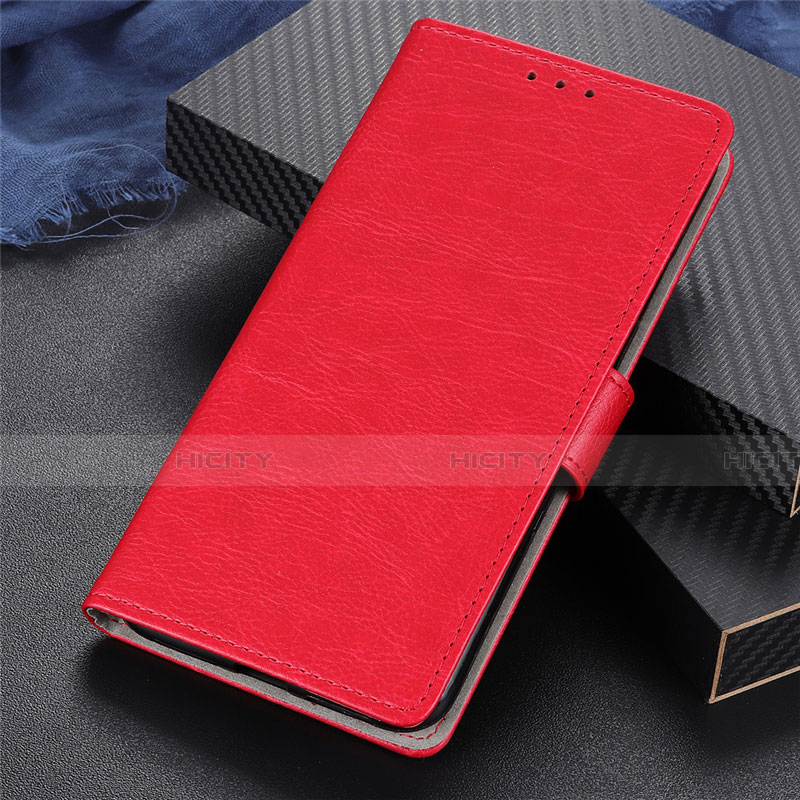 Funda de Cuero Cartera con Soporte Carcasa L05 para Huawei Honor 30S Rojo