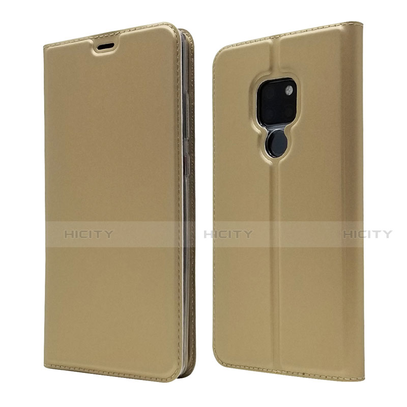 Funda de Cuero Cartera con Soporte Carcasa L05 para Huawei Mate 20 Oro