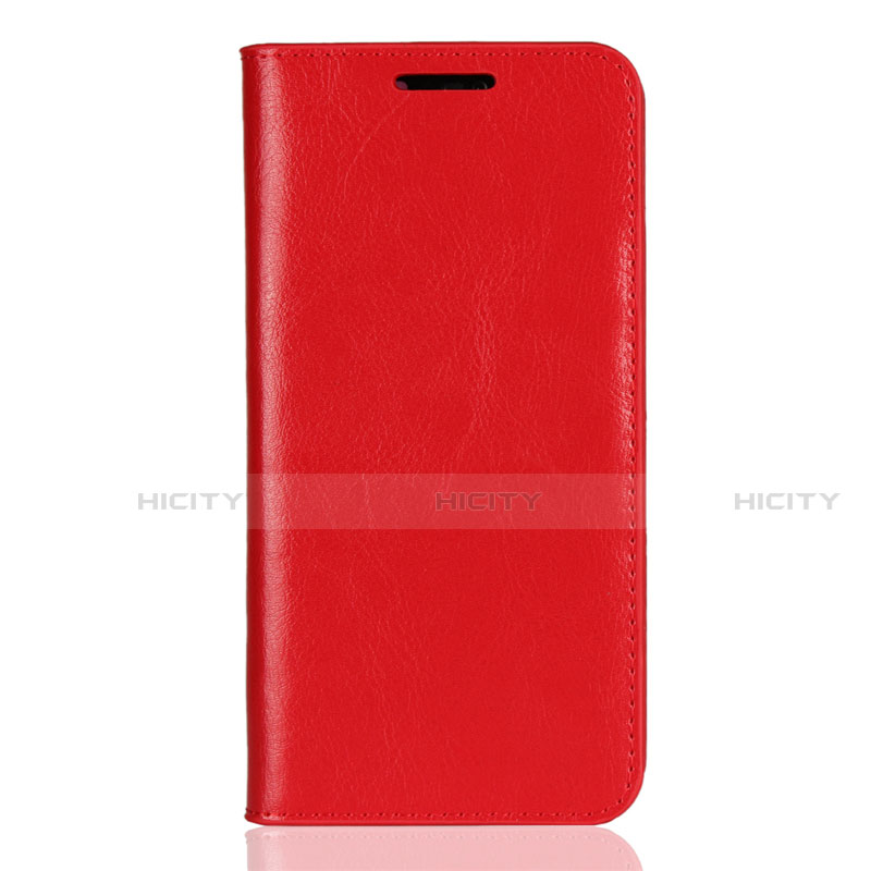 Funda de Cuero Cartera con Soporte Carcasa L05 para Huawei Nova 3e Rojo