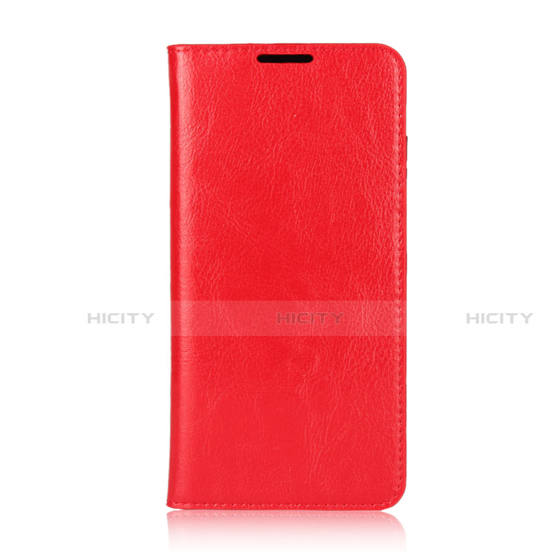 Funda de Cuero Cartera con Soporte Carcasa L05 para Huawei Nova 4e Rojo