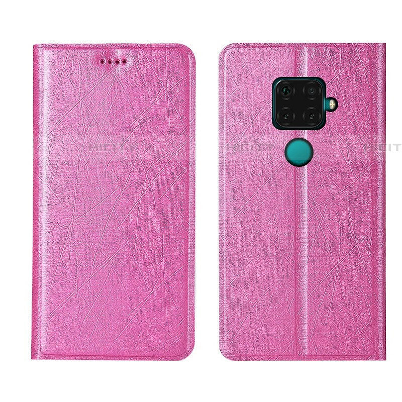 Funda de Cuero Cartera con Soporte Carcasa L05 para Huawei Nova 5i Pro Rosa