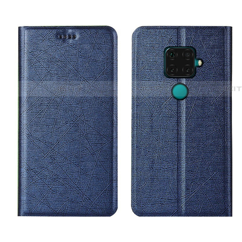 Funda de Cuero Cartera con Soporte Carcasa L05 para Huawei Nova 5z Azul