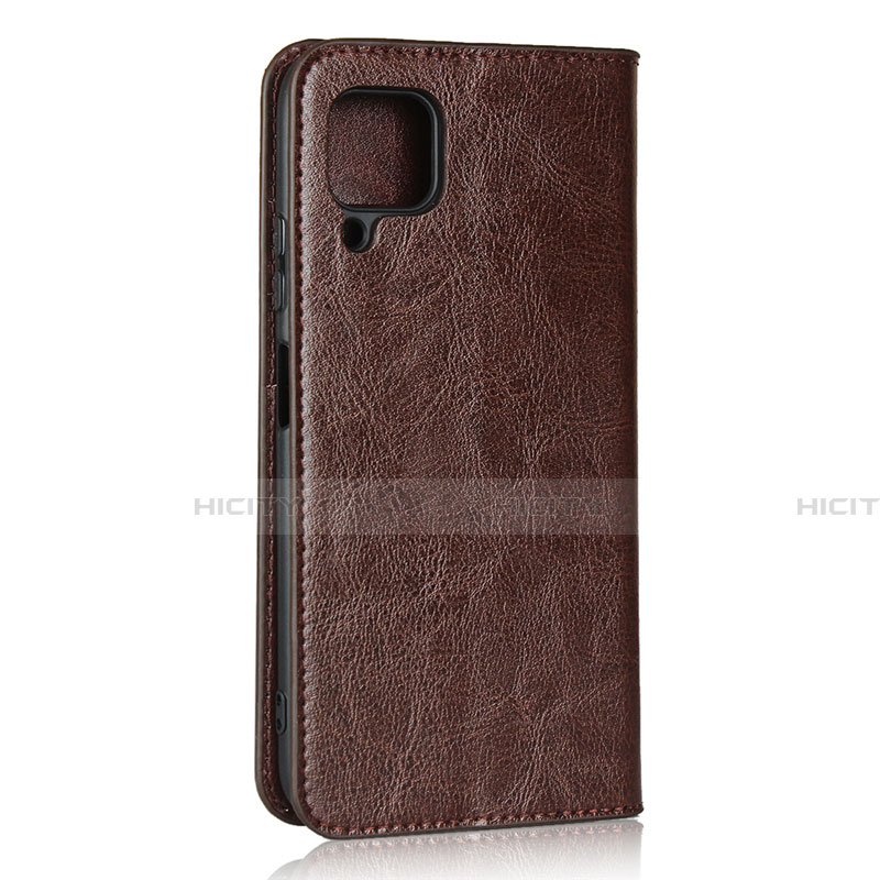 Funda de Cuero Cartera con Soporte Carcasa L05 para Huawei Nova 6 SE Marron