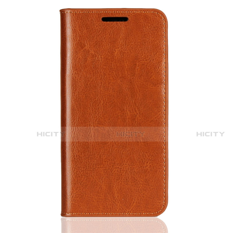 Funda de Cuero Cartera con Soporte Carcasa L05 para Huawei P20 Lite Naranja