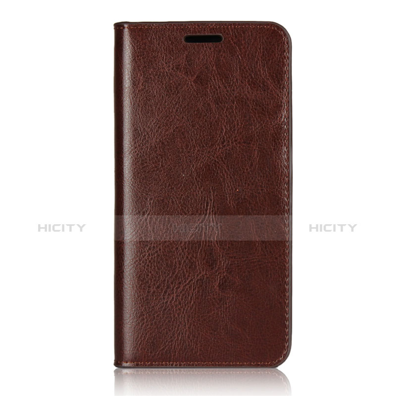 Funda de Cuero Cartera con Soporte Carcasa L05 para Huawei P20 Marron