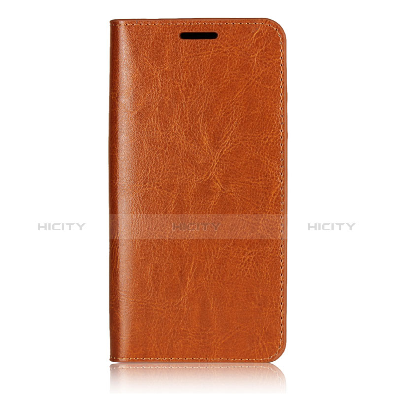 Funda de Cuero Cartera con Soporte Carcasa L05 para Huawei P20 Naranja