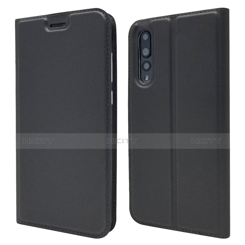 Funda de Cuero Cartera con Soporte Carcasa L05 para Huawei P20 Pro Negro