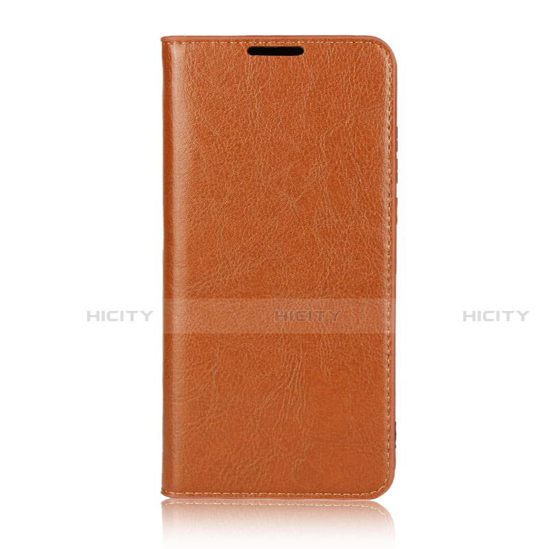 Funda de Cuero Cartera con Soporte Carcasa L05 para Huawei P30 Lite Naranja