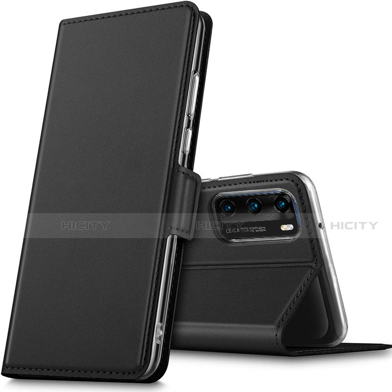 Funda de Cuero Cartera con Soporte Carcasa L05 para Huawei P40 Negro