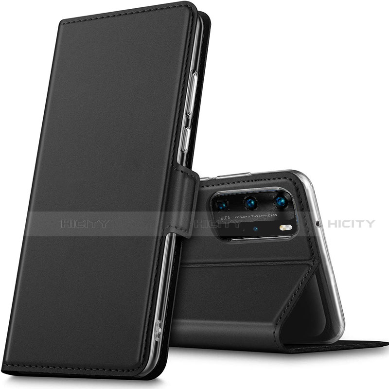 Funda de Cuero Cartera con Soporte Carcasa L05 para Huawei P40 Pro Negro